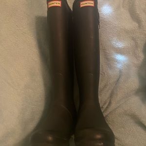 Hunter Tall Rain Boots Black